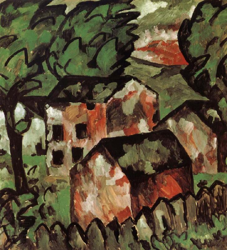Kasimir Malevich The red house in view China oil painting art